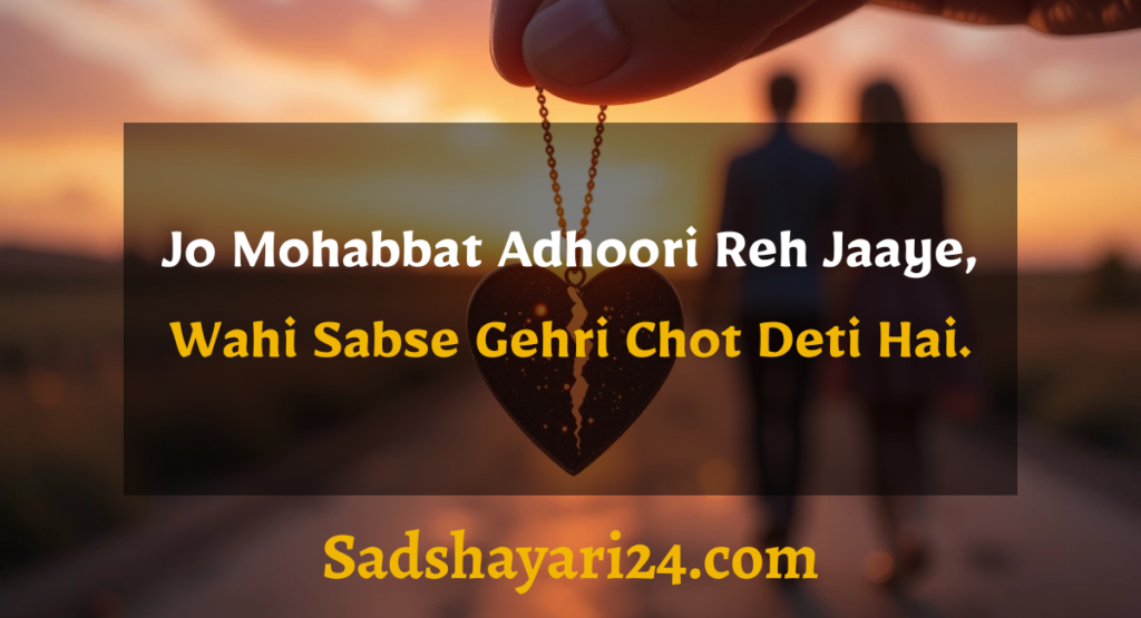 Heart Touching Sad Shayari in English