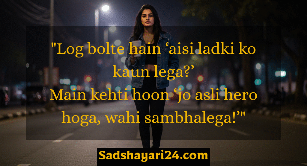 Attitude Shayari for Girls