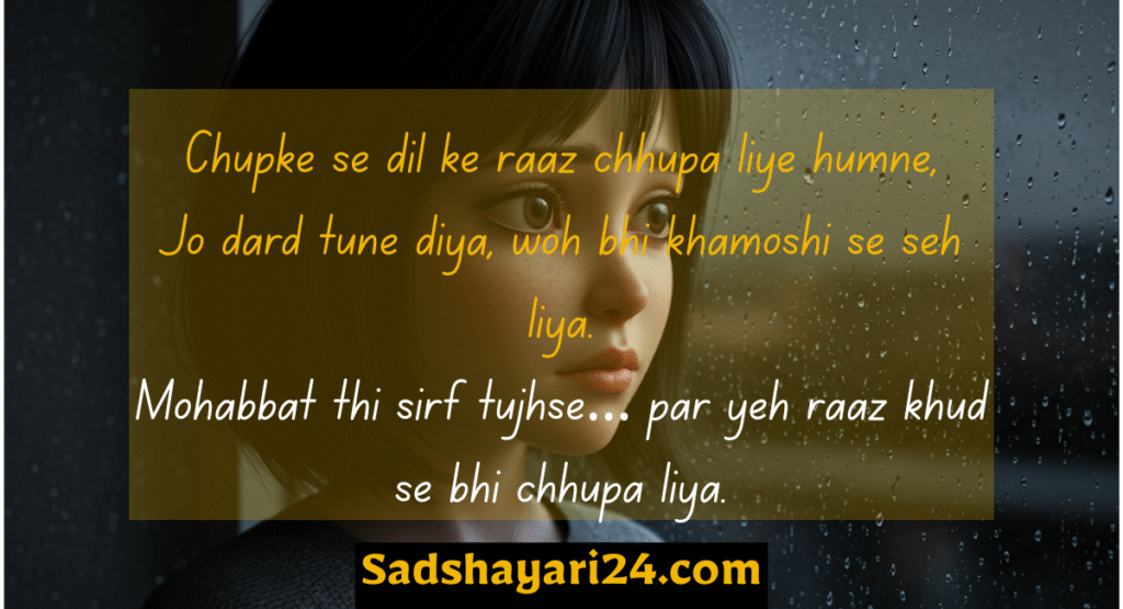 Best 2 Line Sad Love Shayari