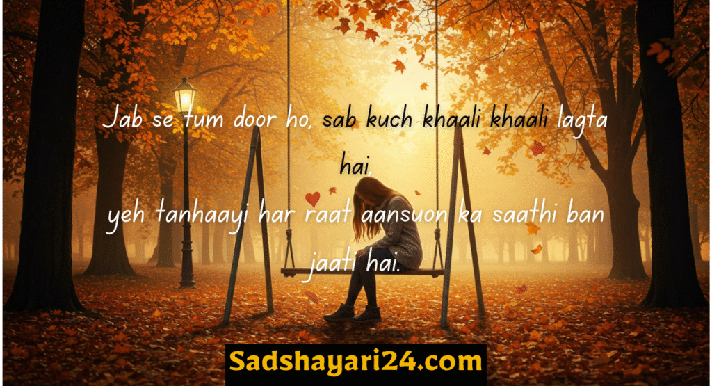 Alone Without You – Shayari for GF