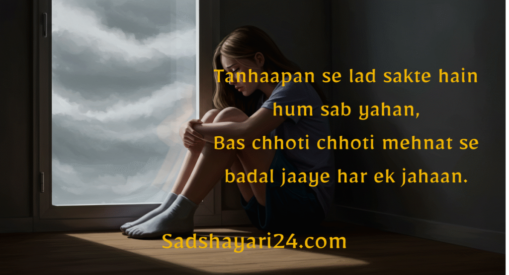 Sad Shayari Feeling Alone in a Relationship