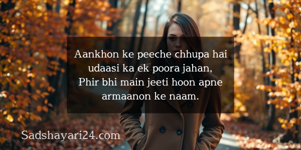 Alone Sad Shayari in English for Girl