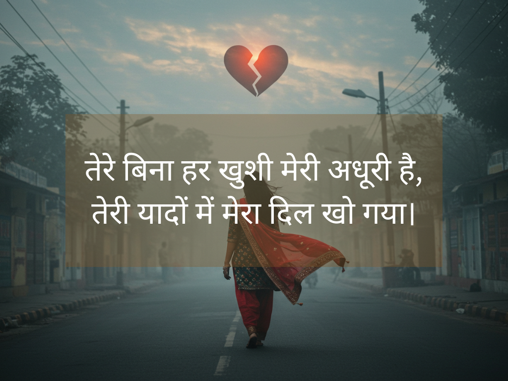 Romantic Sad Shayari in Hindi for Girlfriend