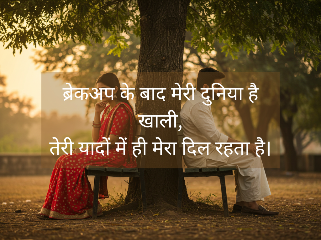 Breakup Sad Shayari in Hindi for Girlfriend