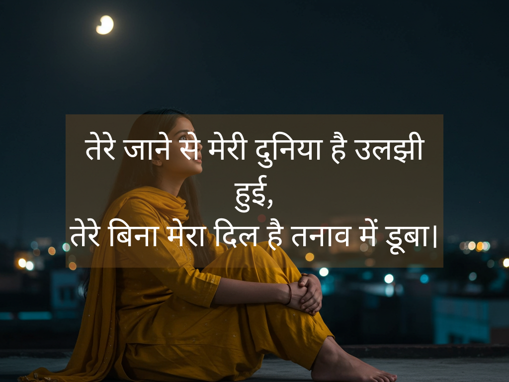 Tension Sad Shayari in Hindi for Girlfriend