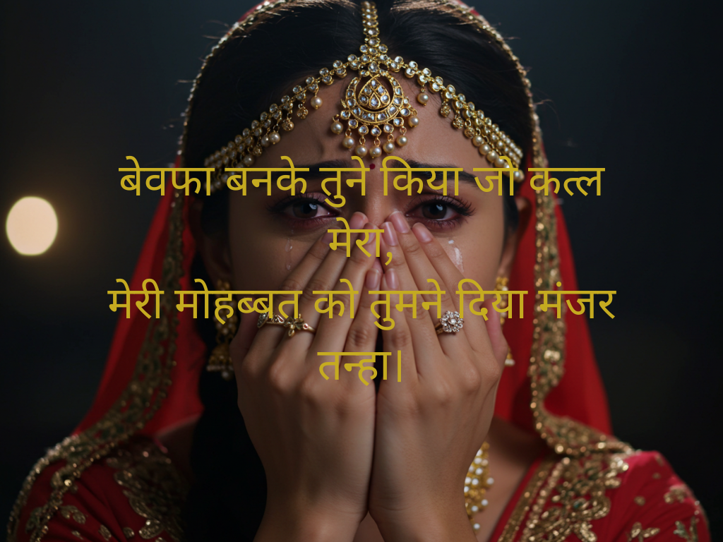 Bewafa Sad Shayari in Hindi for Girlfriend