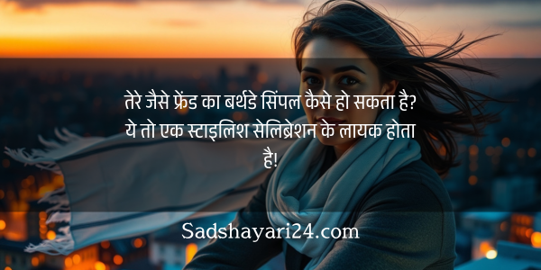Attitude Birthday Shayari for friend in Hindi