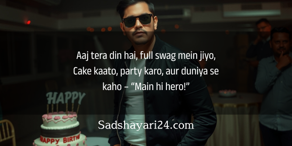 Attitude Birthday Shayari for friend in Hindi