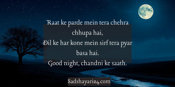 Good Night Hindi Shayari