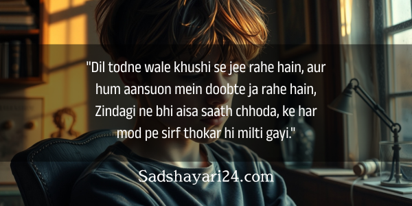 Sad DP Boy Alone Shayari English