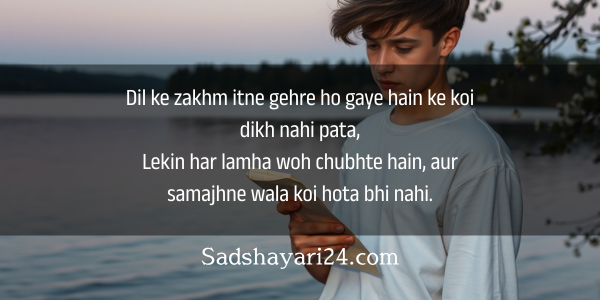 Sad DP Boy Alone Shayari English
