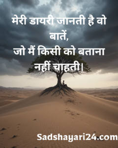 Alone Shayari 2 Line in Hindi for Girl