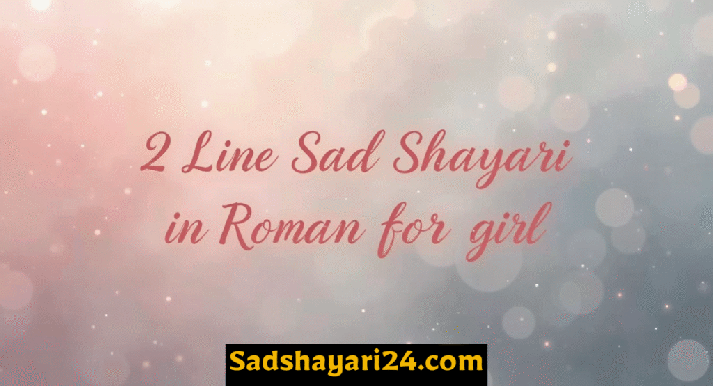 Sad Shayari in Roman English