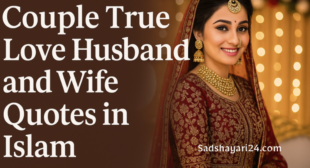 Couple True Love Husband and Wife Quotes in Islam