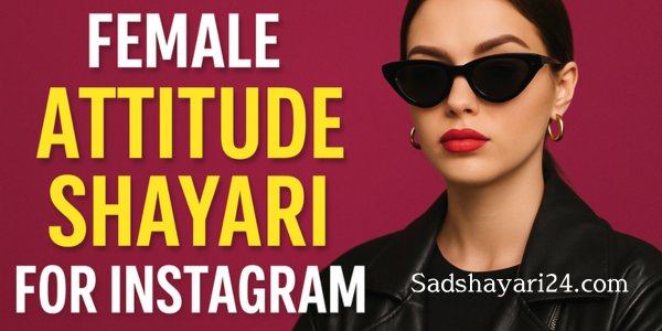 Female Attitude Shayari for Instagram