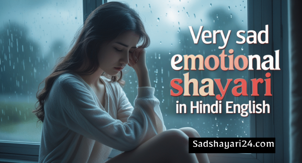 Very Sad Emotional Shayari in Hindi English