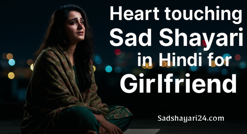 Heart touching Sad shayari in Hindi for Girlfriend