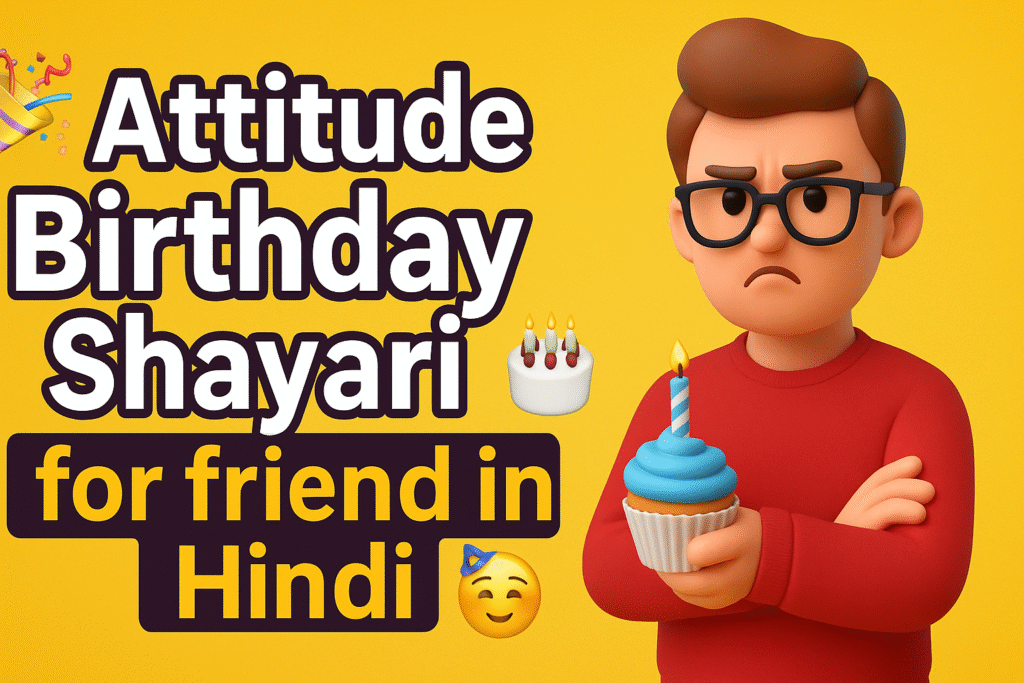 Attitude Birthday Shayari for friend in Hindi
