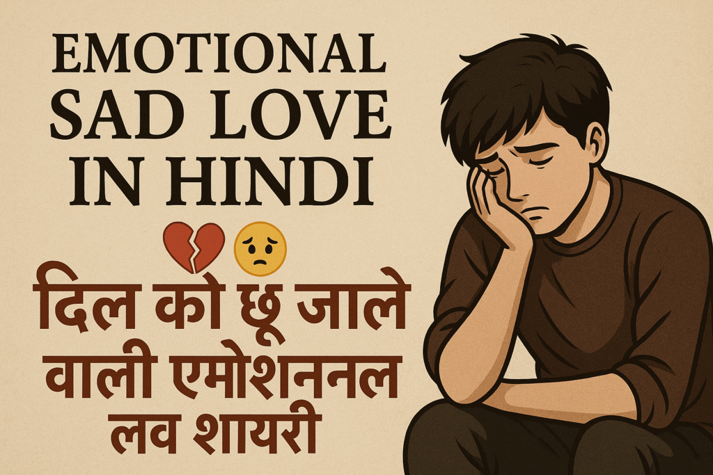 Emotional Sad Love Shayari in Hindi