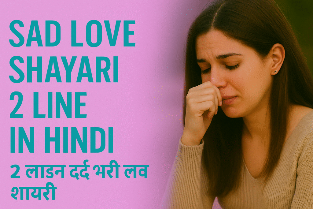 Sad Love Shayari 2 Line