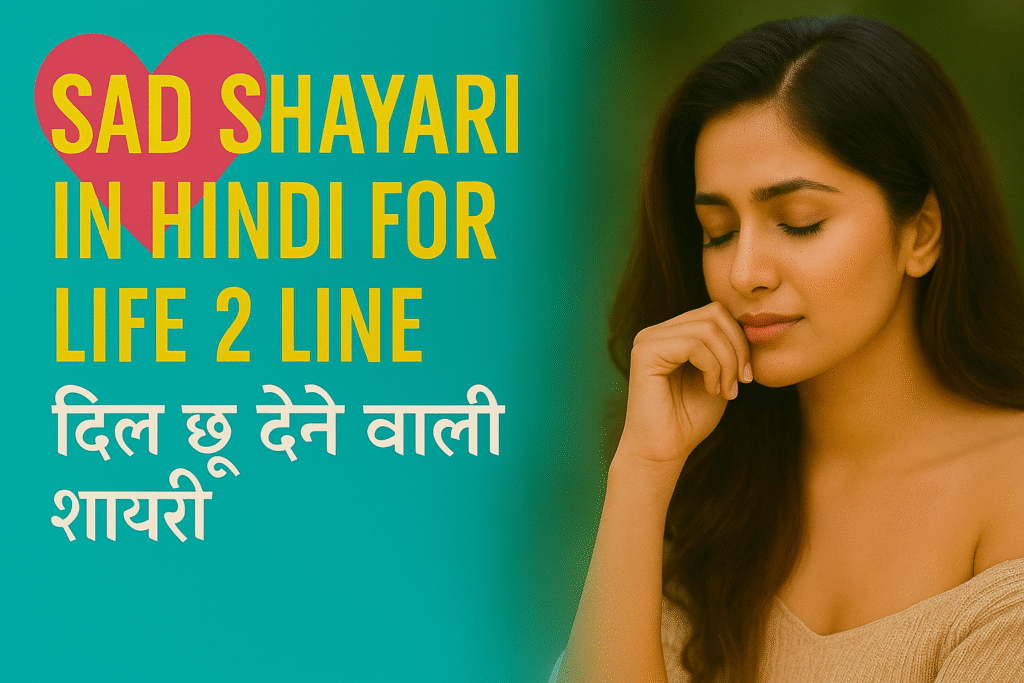 Sad Shayari in Hindi for Life 2 Line